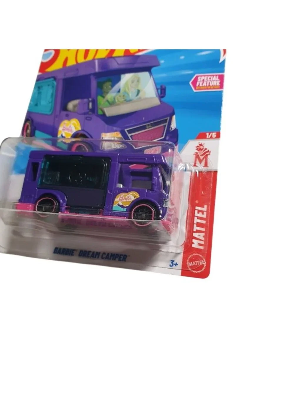 Hot Wheels Barbie Dream Camper Purple Pink Mattel Collectible Die-Cast Toy Girl